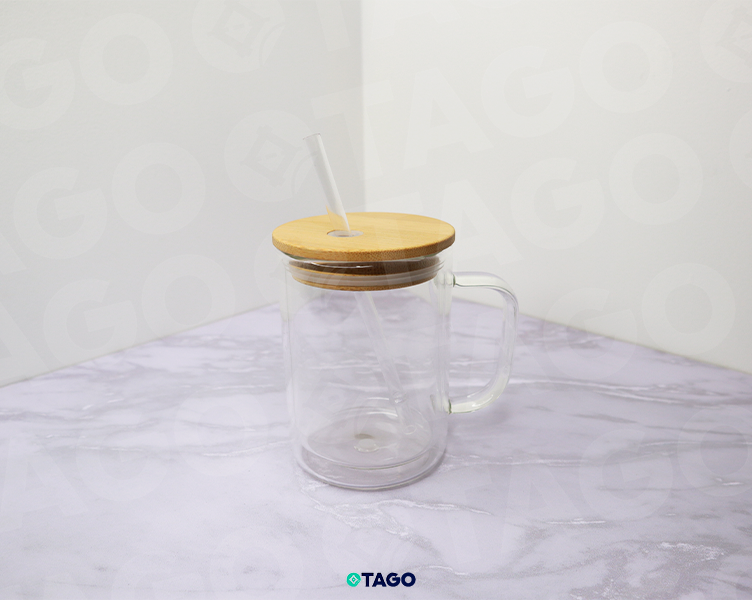 Taza doble Pared de 15 oz - Sublimable - Transparente