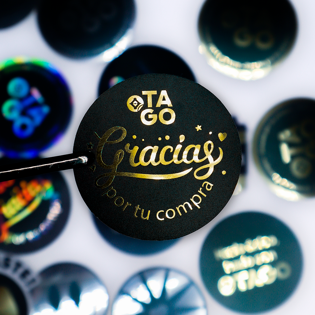 Sticker UV por Mt2 - Dorado