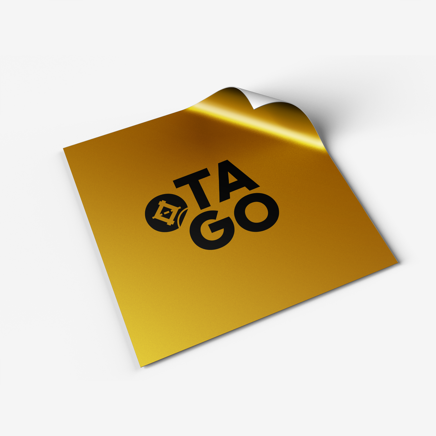 Sticker UV por Mt2 - Vinilo Dorado