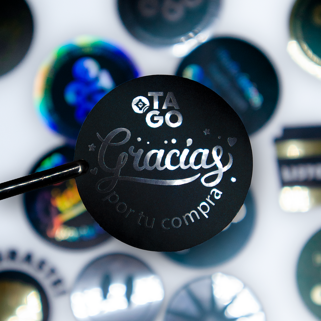 Stickers UV Plateado