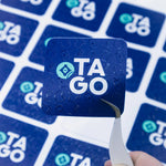Sticker UV con gel sectorizado y relieve