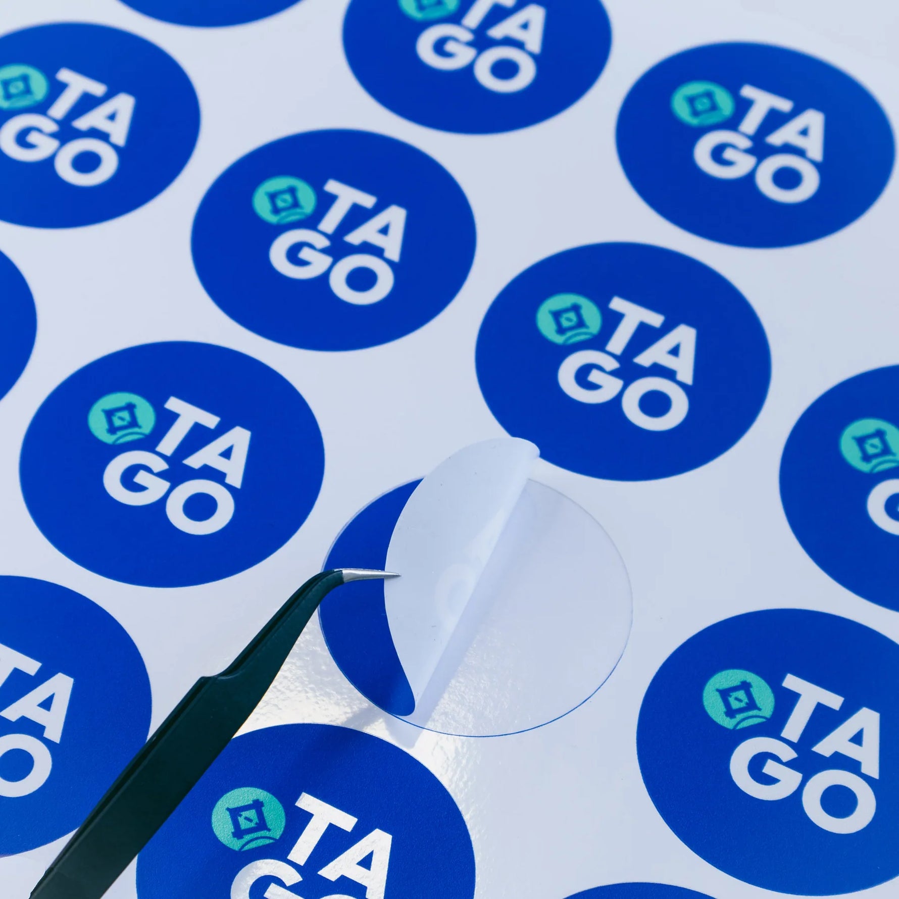Detalle de sticker UV